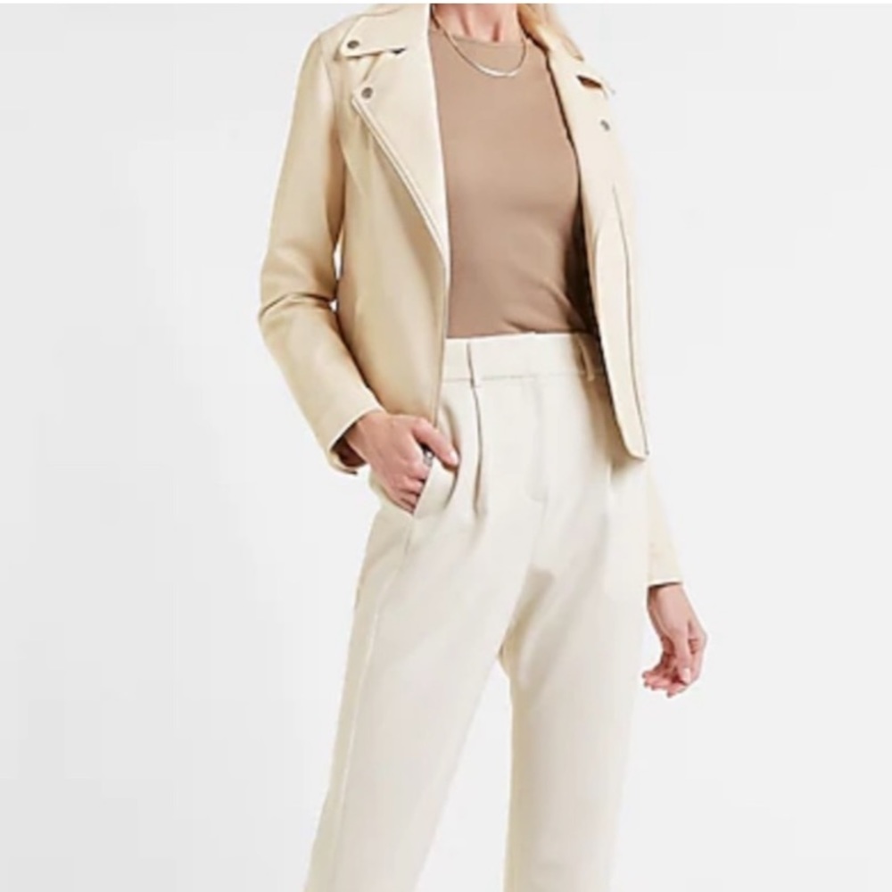โจHPโจNWT Express Faux Leather Moto Jacket - Picture 2 of 16
